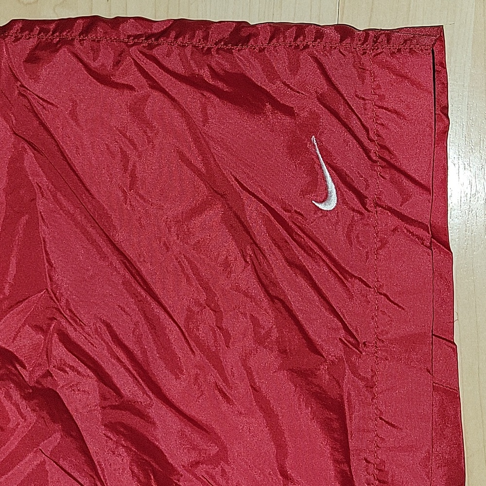VTG 90S Nike Men’s Nylon Shorts Size XL Red Big Logo VTG Nike SWIM Trunks